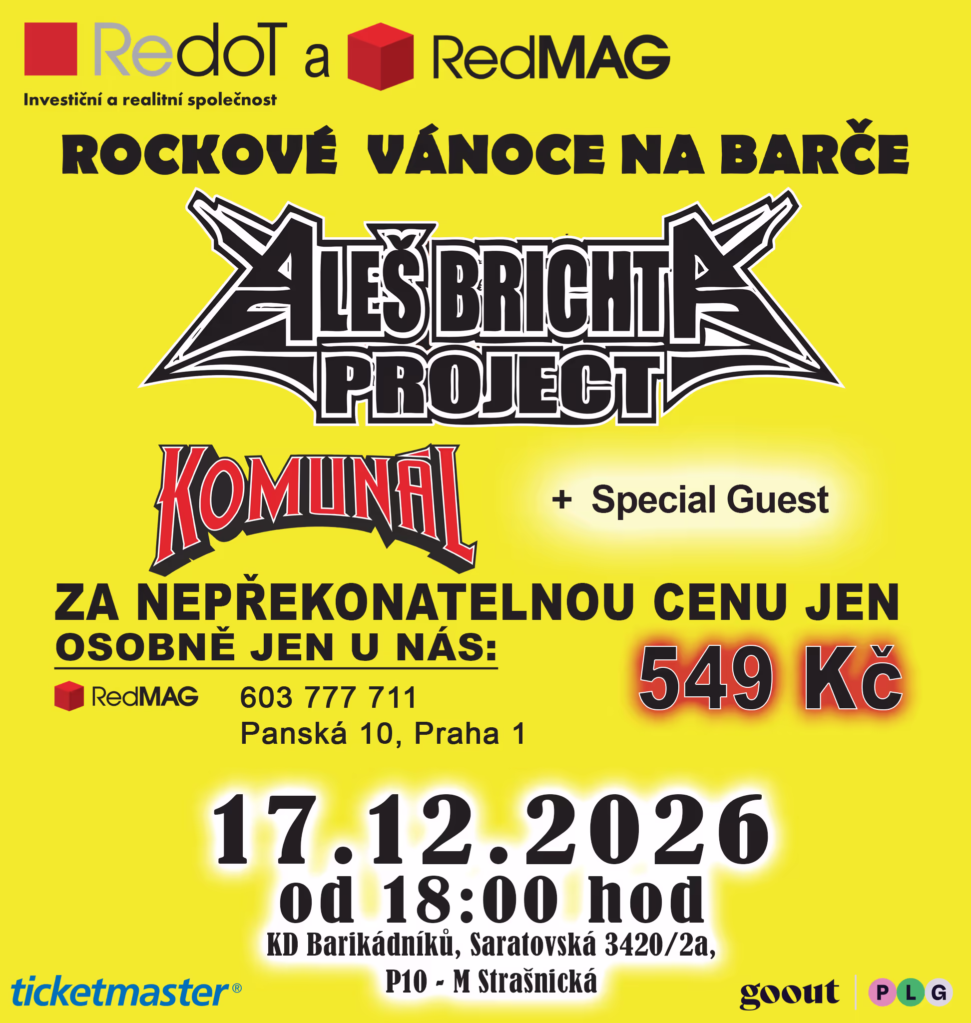 Rockové Vánoce na Barče 2026 - 17.12.2026